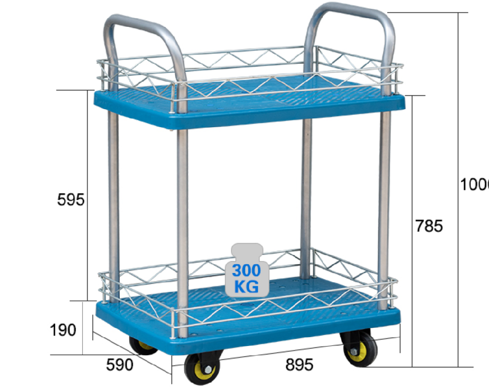 300kg雙層手推車